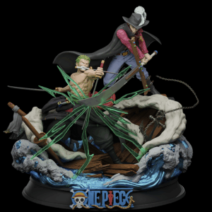 Zoro vs Mihawk STL