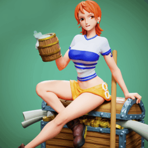 Modelo 3D STL de Nami – Figura de One Piece para impresión 3D en resina