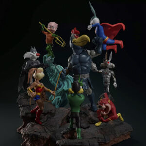 Diorama Lonney Tunes DC STL