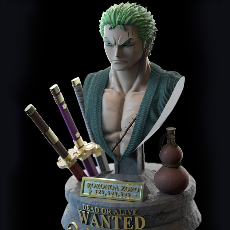 Zoro Roronoa Bust STL
