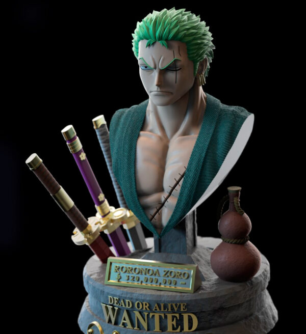 Zoro Roronoa Bust STL