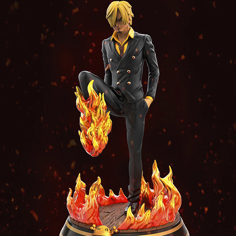 Modelo 3D STL de Sanji – Figura de One Piece para impresión 3D en resina