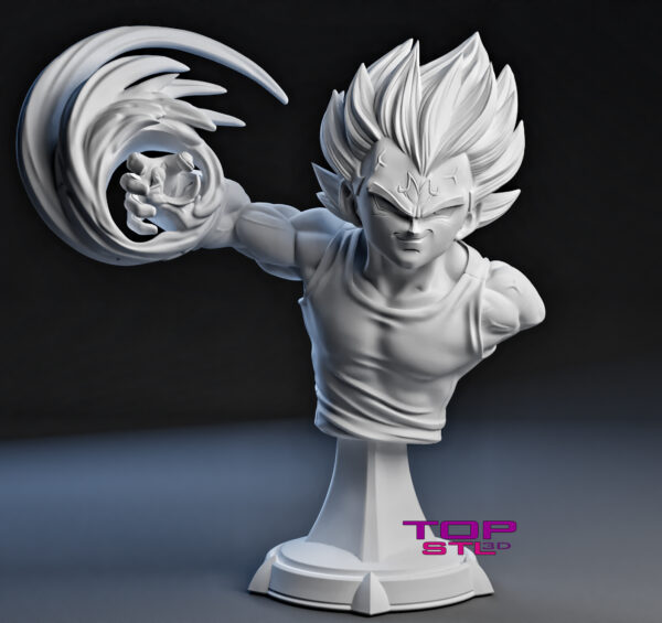 Majin Vegeta Busto STL - Imagen 2