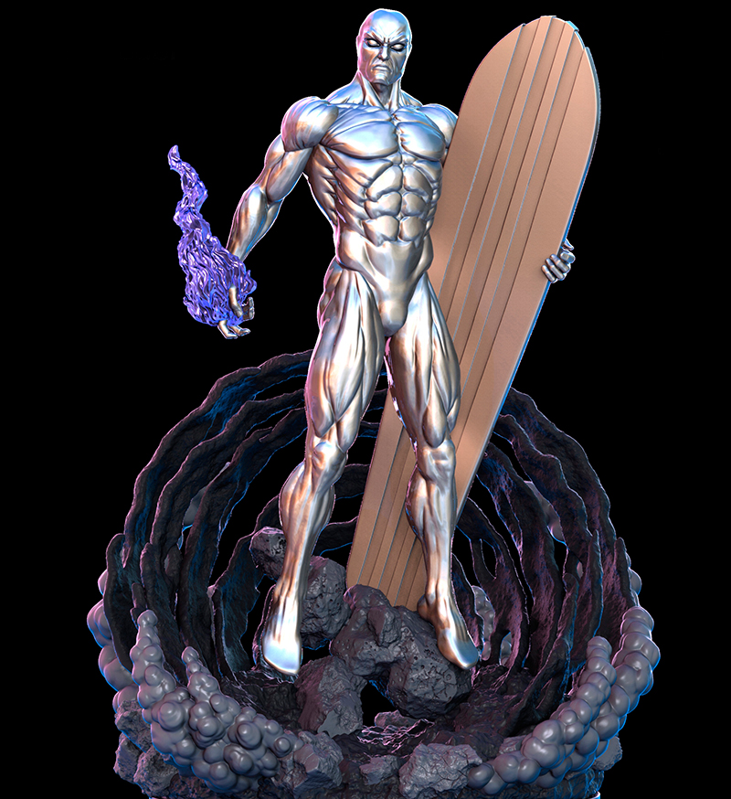 Silver Surfer STL Print 3D - Imagen 2