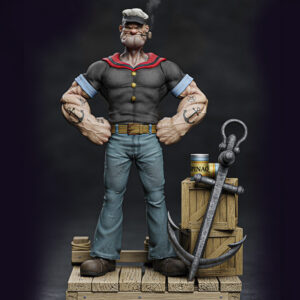 Popeye STL Model 3D