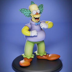 Krusty The Simpsons STL Model 3D