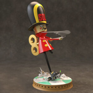 Thunder Soldier Figura de One Piece para impresión 3D